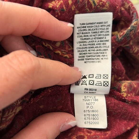 🍂LUCKY🍀BRAND 3/4 Sleeved TOP! Great for FALL!🍁Women’s SMALL - Picture 9 of 11